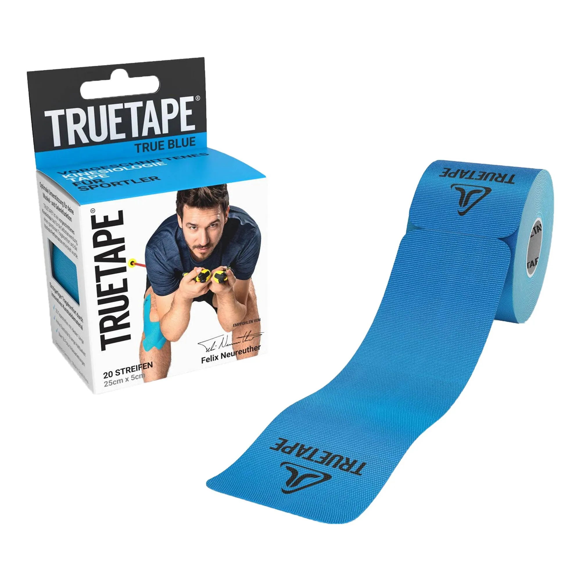 True Tape Kinesiologie Nastro - Blu 1 True Tape Kinesiologie Nastro - Blu