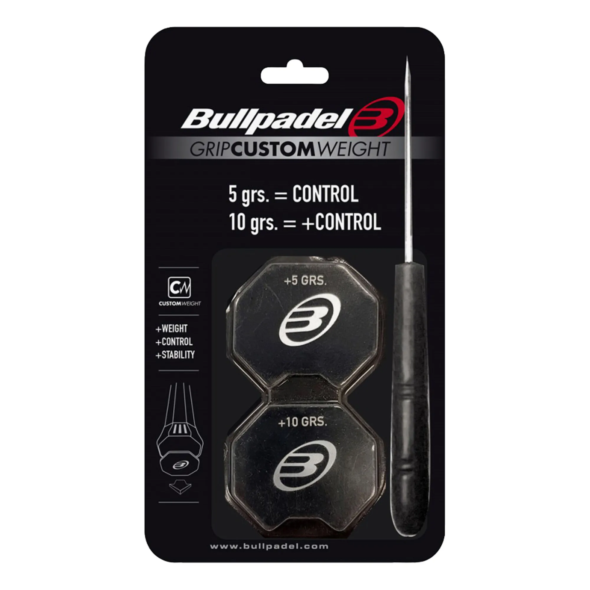 BULLPADEL GRIP CUSTOM 5/10 Gr - Nero 1 BULLPADEL GRIP CUSTOM 5/10 Gr - Nero