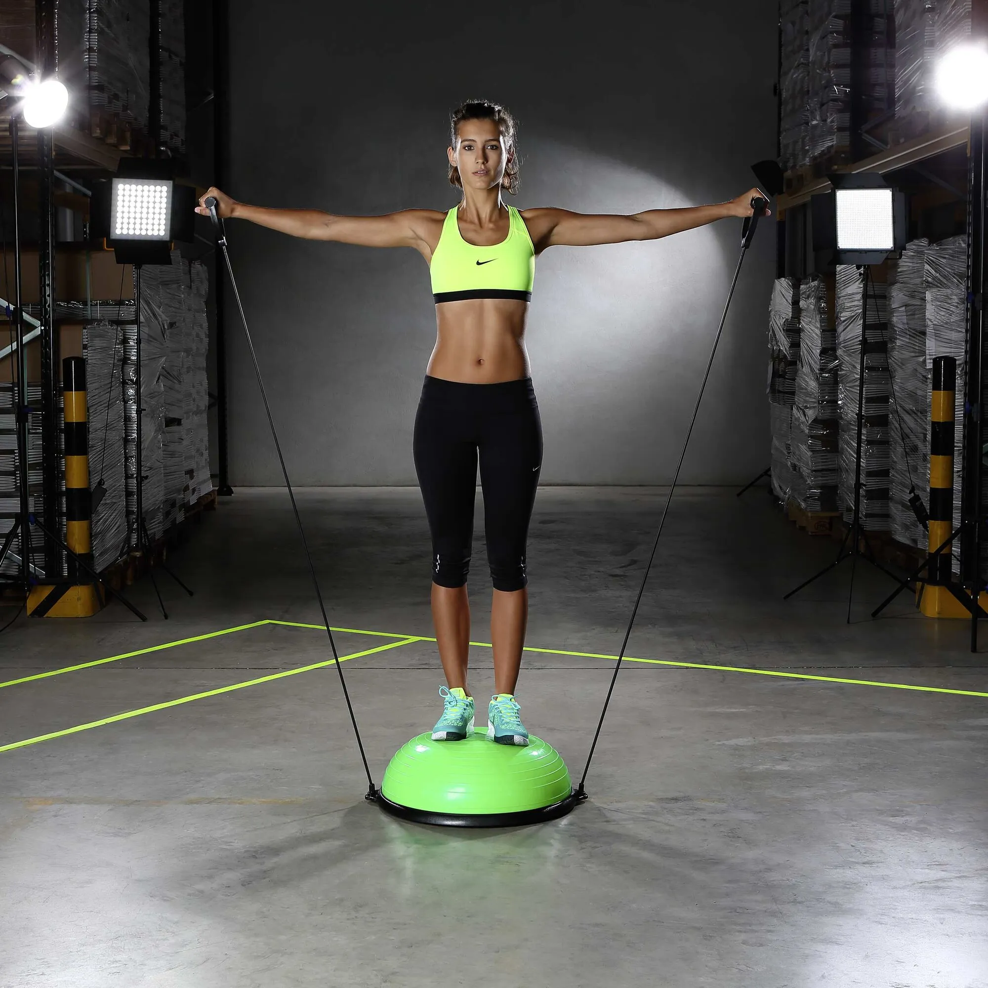 Toolz Balance Ball - Verde, Nero 2 Toolz Balance Ball - Verde, Nero - immagine 2