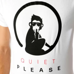 Quiet Please Advantage Logo Maglietta Uomini - Bianco, Nero -Vendite Racchette da tennis 00026000 14