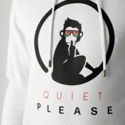 Quiet Please Advantage Logo Felpa Con Cappuccio Uomini - Bianco, Nero -Vendite Racchette da tennis 00034000 15
