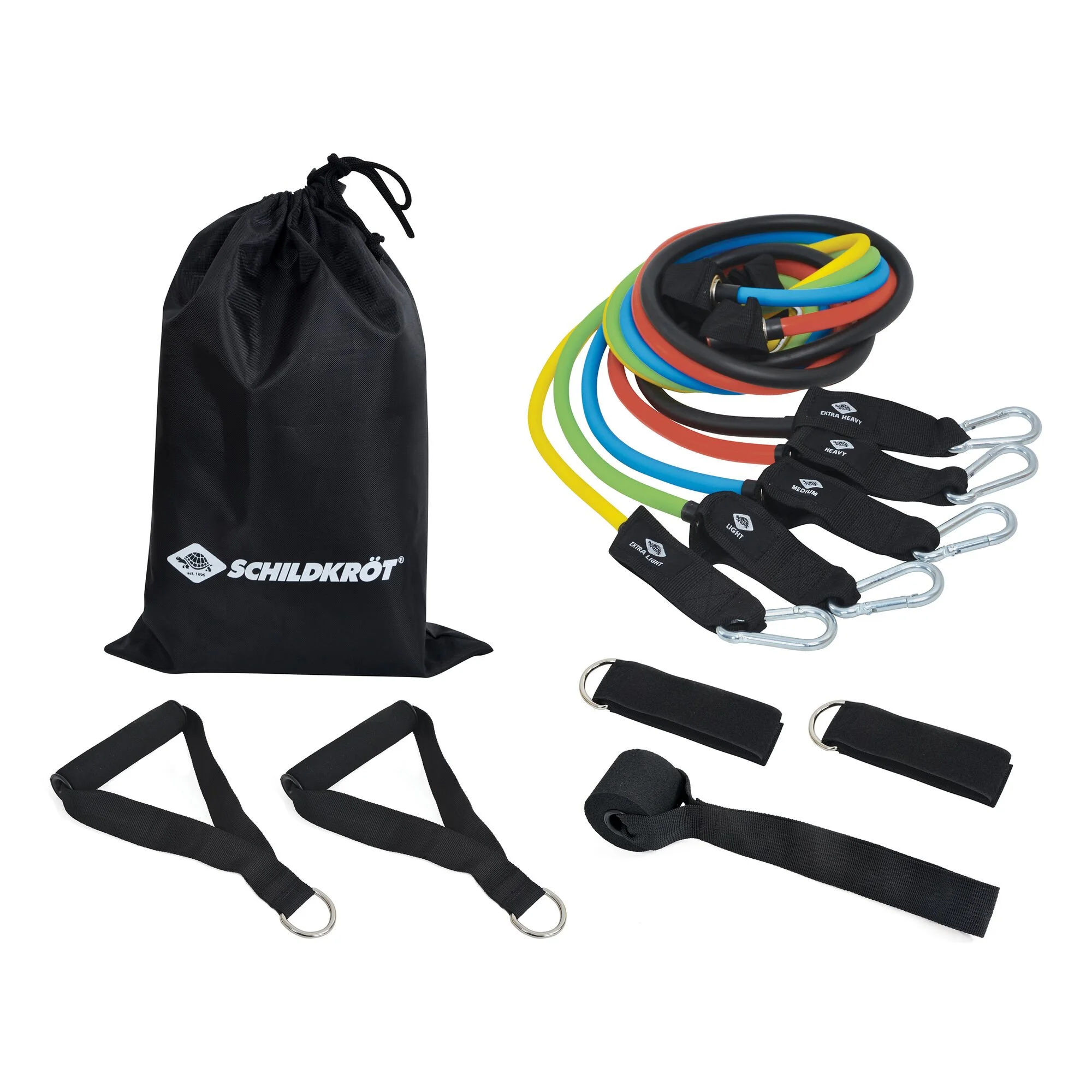 Schildkröt Fitness Expander Resistance Tubes 5 Pieces Bänder - Nero 1 Schildkröt Fitness Expander Resistance Tubes 5 Pieces Bänder - Nero