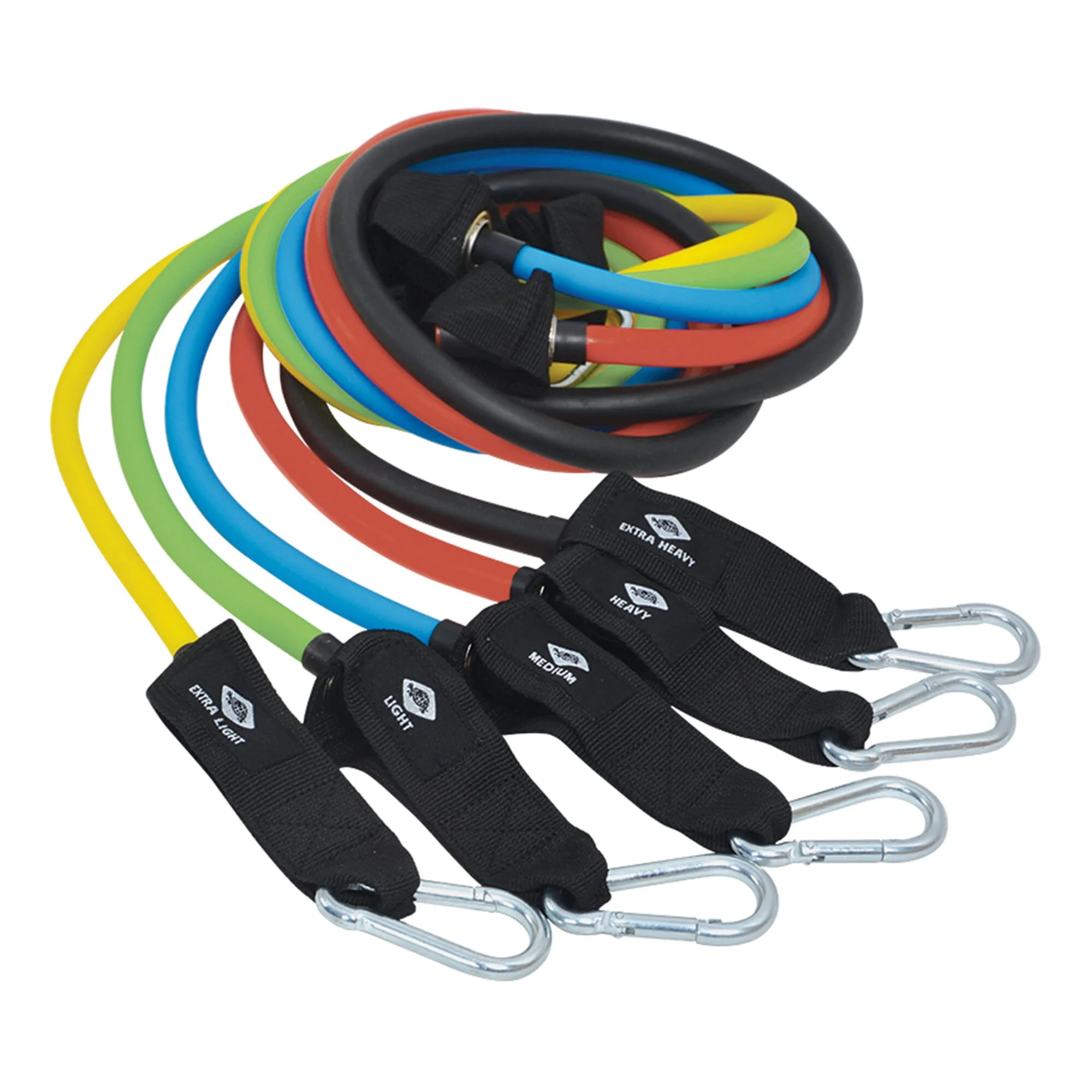 Schildkröt Fitness Expander Resistance Tubes 5 Pieces Bänder - Nero 2 Schildkröt Fitness Expander Resistance Tubes 5 Pieces Bänder - Nero - immagine 2