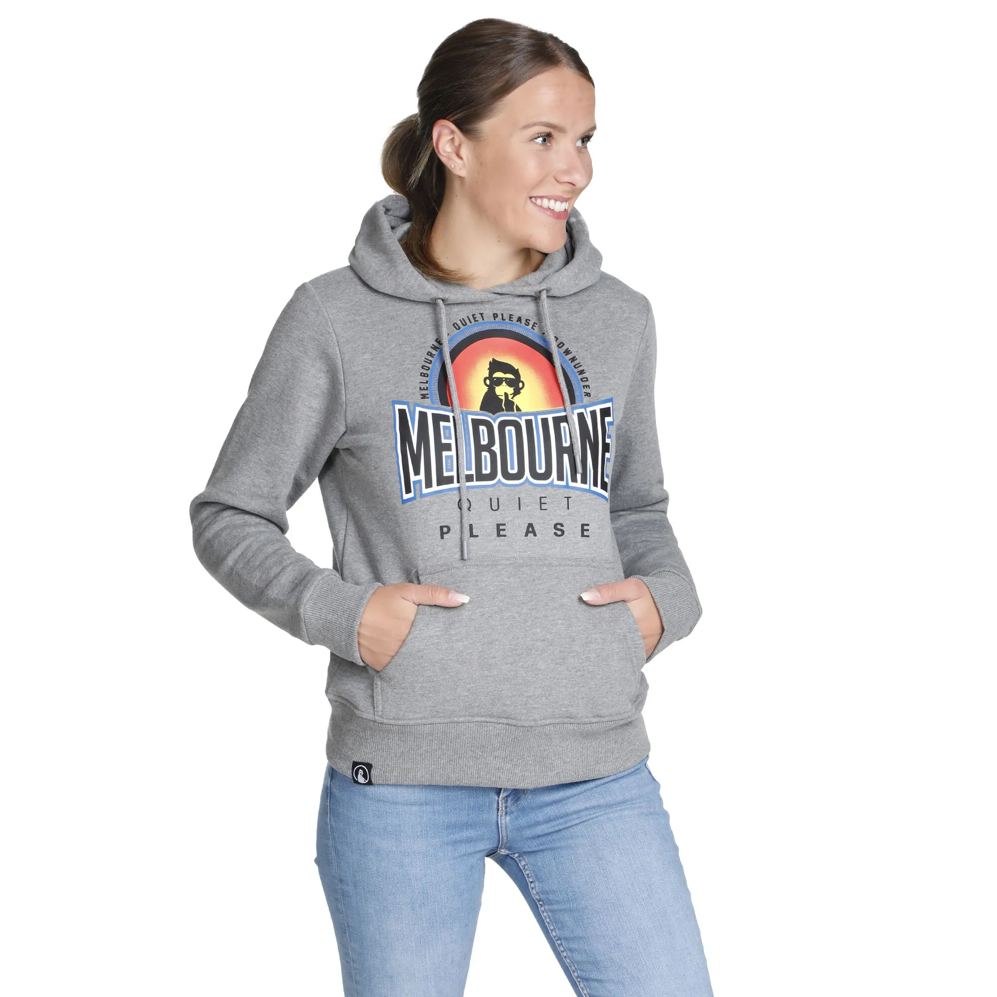 Quiet Please Melbourne Sunrise Felpa Con Cappuccio Donna - Grigio, Multicolore 3 Quiet Please Melbourne Sunrise Felpa Con Cappuccio Donna - Grigio, Multicolore - immagine 3