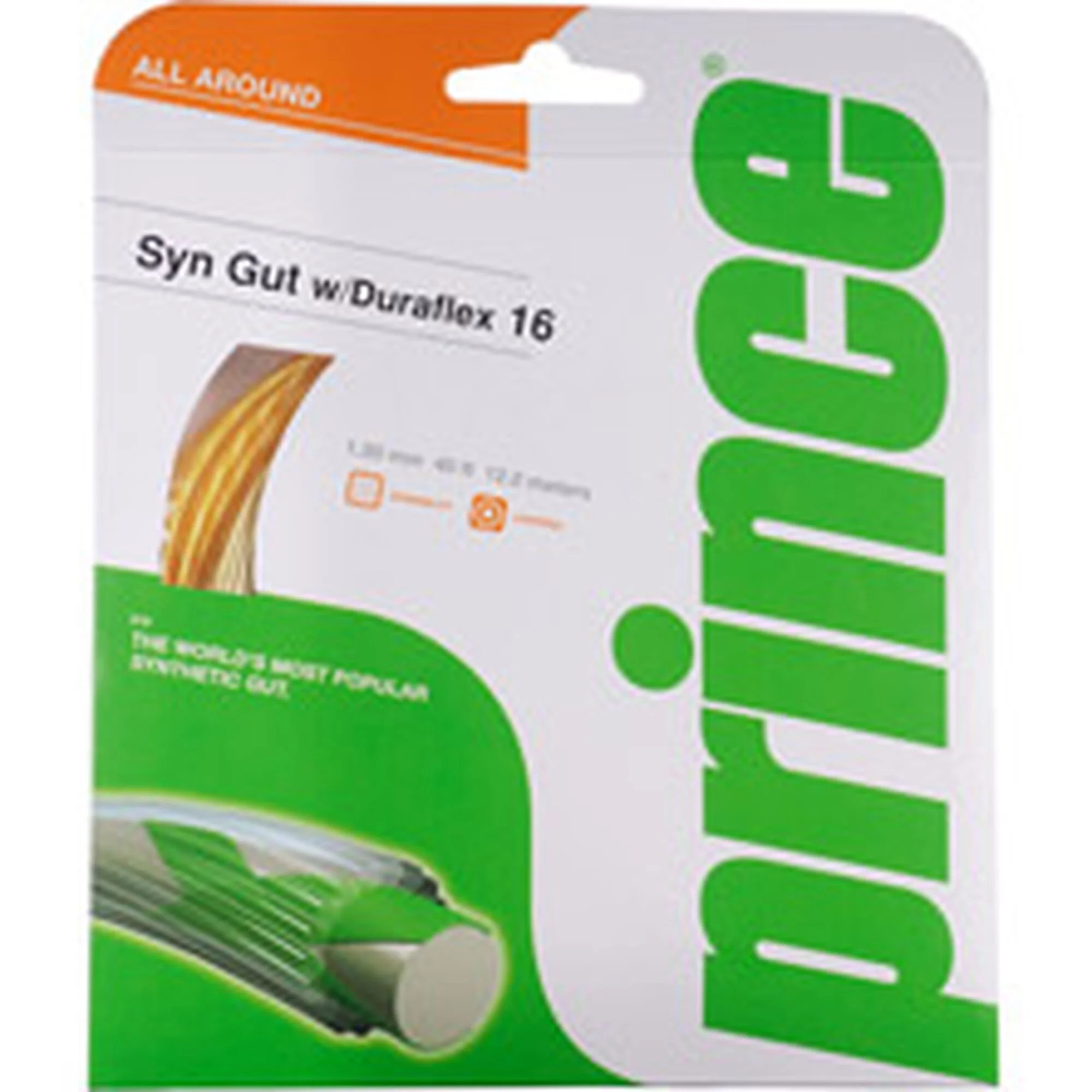 PRINCE Synthetic Gut Duraflex Set Di Corde 12,2m - Oro 1 PRINCE Synthetic Gut Duraflex Set Di Corde 12,2m - Oro