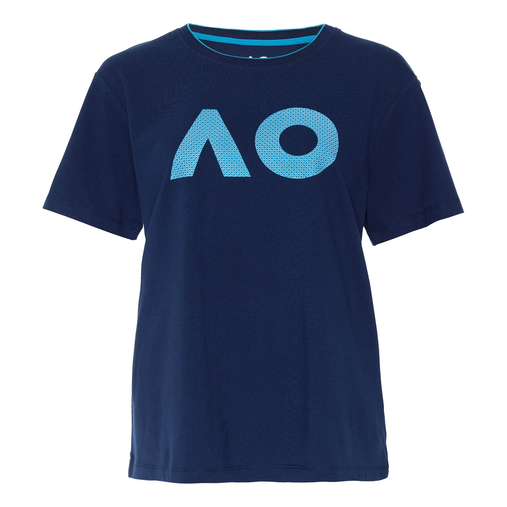 Australian Open AO Stack Print Core Logo Maglietta Donna - Blu Scuro 1 Australian Open AO Stack Print Core Logo Maglietta Donna - Blu Scuro