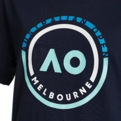Australian Open AO Round Logo Maglietta Donna - Blu Scuro, Blu -Vendite Racchette da tennis 00081000 10