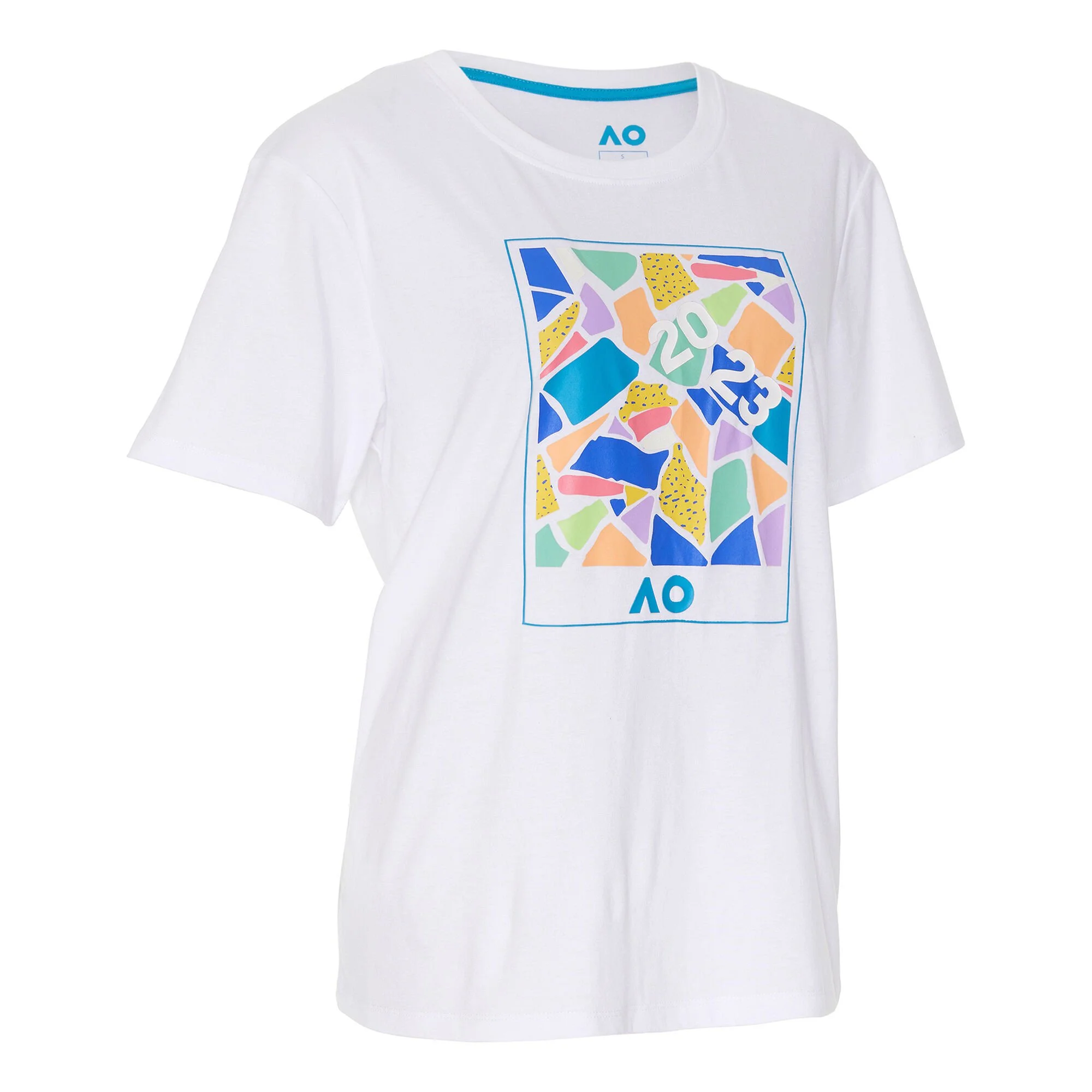 Australian Open AO Dated Mosaic Maglietta Donna - Bianco, Multicolore 2 Australian Open AO Dated Mosaic Maglietta Donna - Bianco, Multicolore - immagine 2