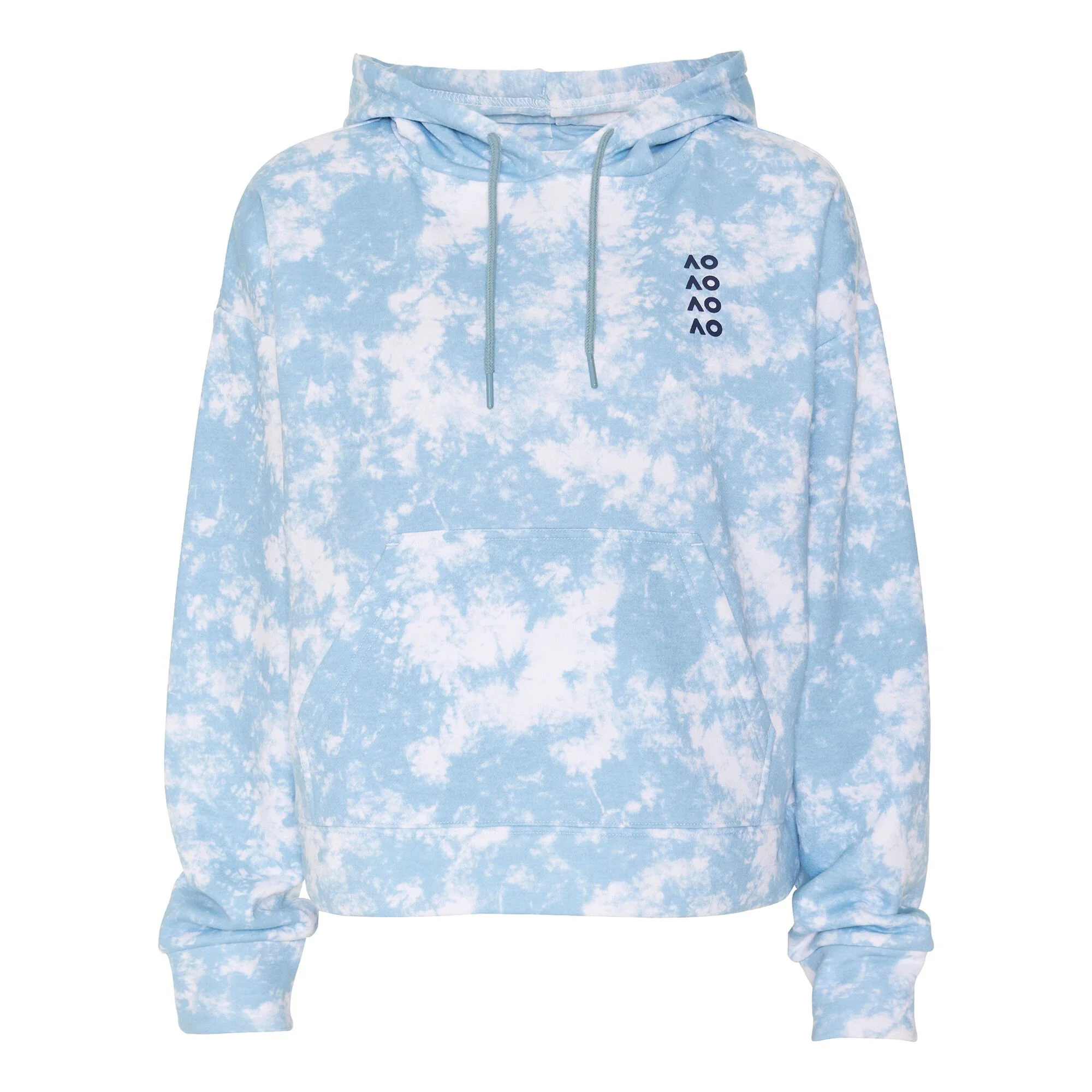 Australian Open AO Tie Dye Felpa Con Cappuccio Donna - Blu Chiaro, Bianco 1 Australian Open AO Tie Dye Felpa Con Cappuccio Donna - Blu Chiaro, Bianco