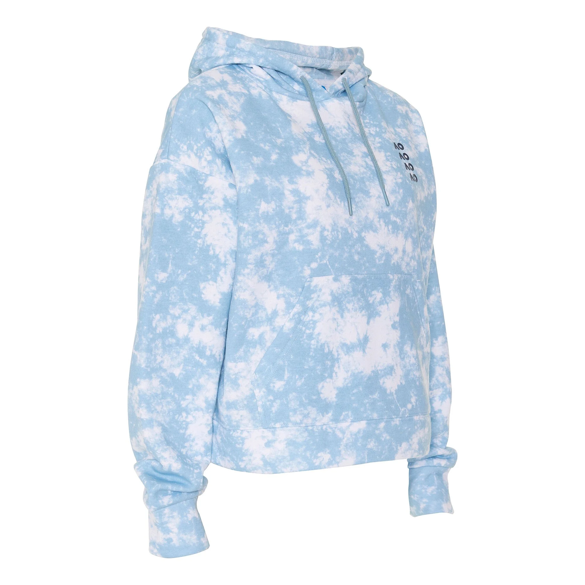 Australian Open AO Tie Dye Felpa Con Cappuccio Donna - Blu Chiaro, Bianco 2 Australian Open AO Tie Dye Felpa Con Cappuccio Donna - Blu Chiaro, Bianco - immagine 2