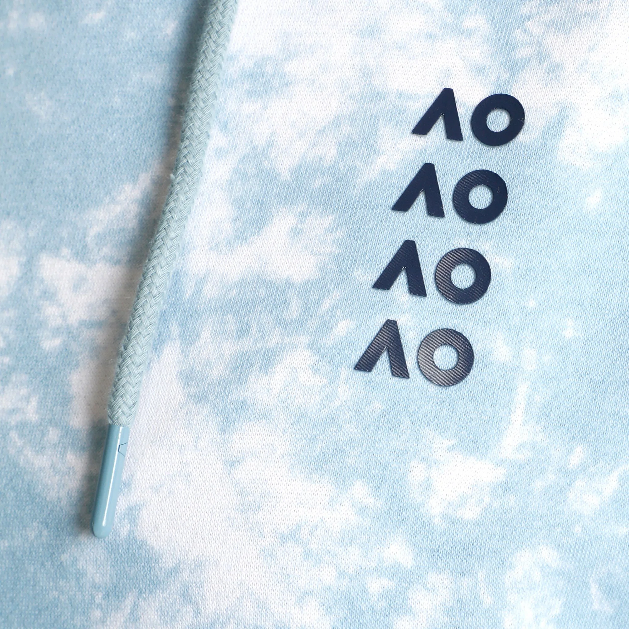 Australian Open AO Tie Dye Felpa Con Cappuccio Donna - Blu Chiaro, Bianco 6 Australian Open AO Tie Dye Felpa Con Cappuccio Donna - Blu Chiaro, Bianco - immagine 6