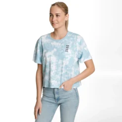 Australian Open AO Tie Dye Cropped Maglietta Donna - Blu Chiaro, Bianco 9 Australian Open AO Tie Dye Cropped Maglietta Donna - Blu Chiaro, Bianco -Vendite Racchette da tennis 00084000 0 3