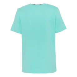 Australian Open AO Stack Print Core Logo Maglietta Uomini - Mint, Blu Scuro -Vendite Racchette da tennis 00087000 0 2 1