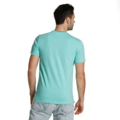 Australian Open AO Stack Print Core Logo Maglietta Uomini - Mint, Blu Scuro -Vendite Racchette da tennis 00087000 0 4