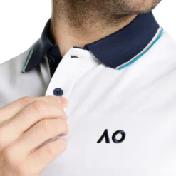 Australian Open AO Player Polo Uomini - Bianco, Blu Scuro -Vendite Racchette da tennis 00090000 0 8