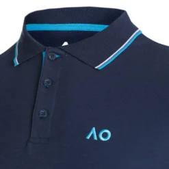Australian Open AO Player Polo Uomini - Blu Scuro, Blu -Vendite Racchette da tennis 00091000 10 1