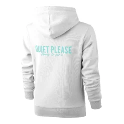 Quiet Please Ready To Serve Felpa Con Cappuccio Donna - Bianco -Vendite Racchette da tennis 00100000 0 2
