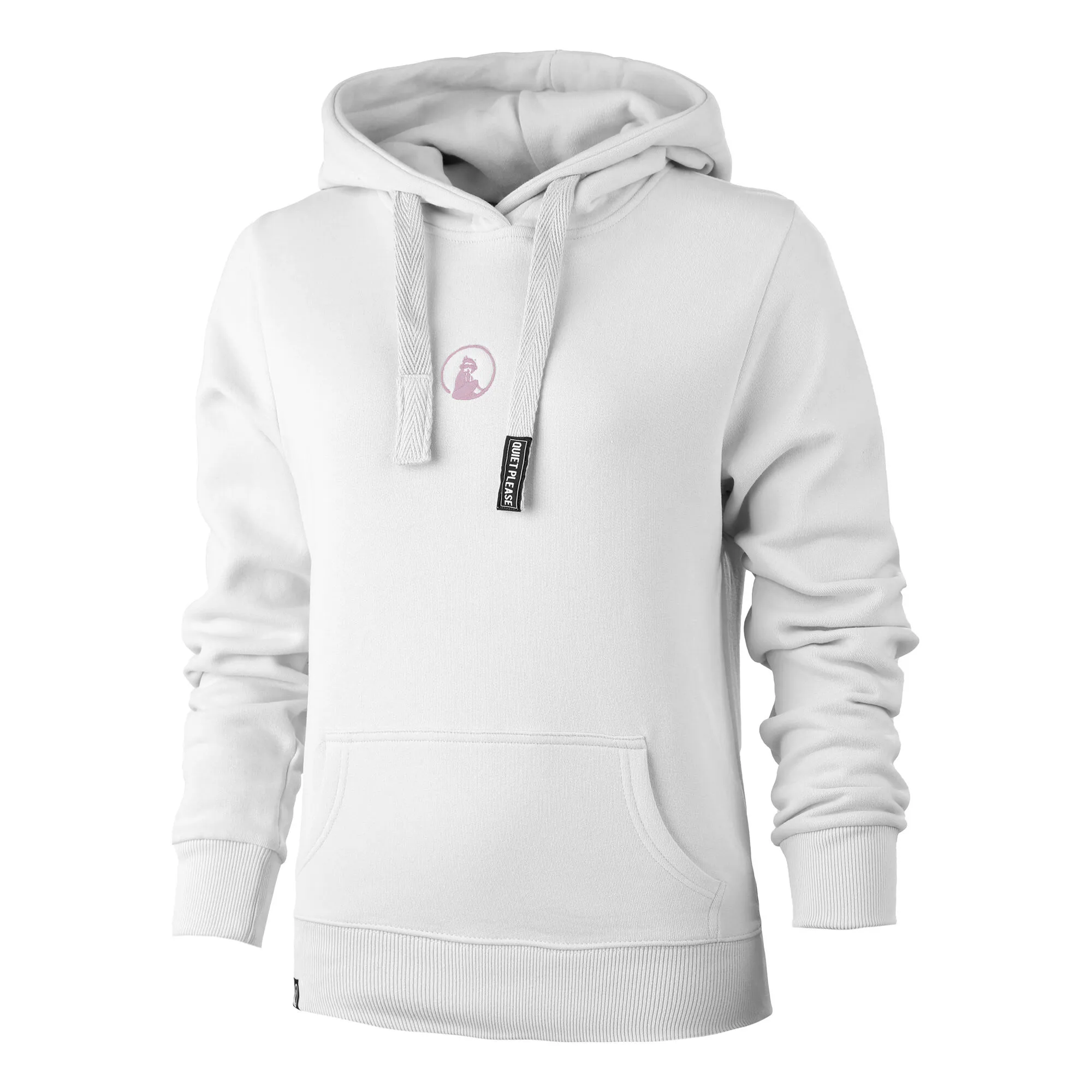 Quiet Please Ready To Serve Felpa Con Cappuccio Donna - Bianco 2 Quiet Please Ready To Serve Felpa Con Cappuccio Donna - Bianco - immagine 2