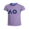 Australian Open AO Stack Print Core Logo Maglietta Ragazze - Viola