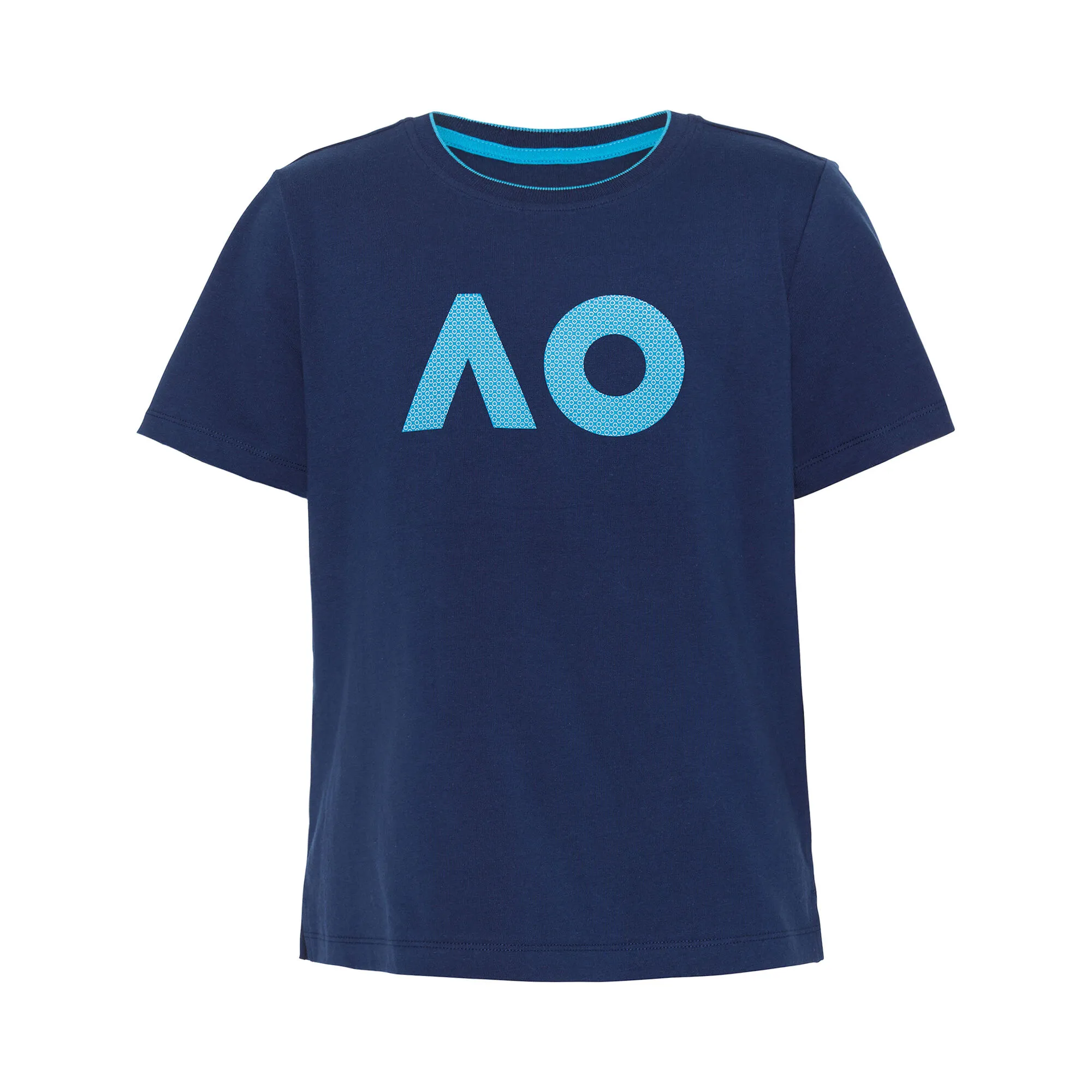 Australian Open AO Stack Print Core Logo Maglietta Ragazze - Blu Scuro, Blu 1 Australian Open AO Stack Print Core Logo Maglietta Ragazze - Blu Scuro, Blu