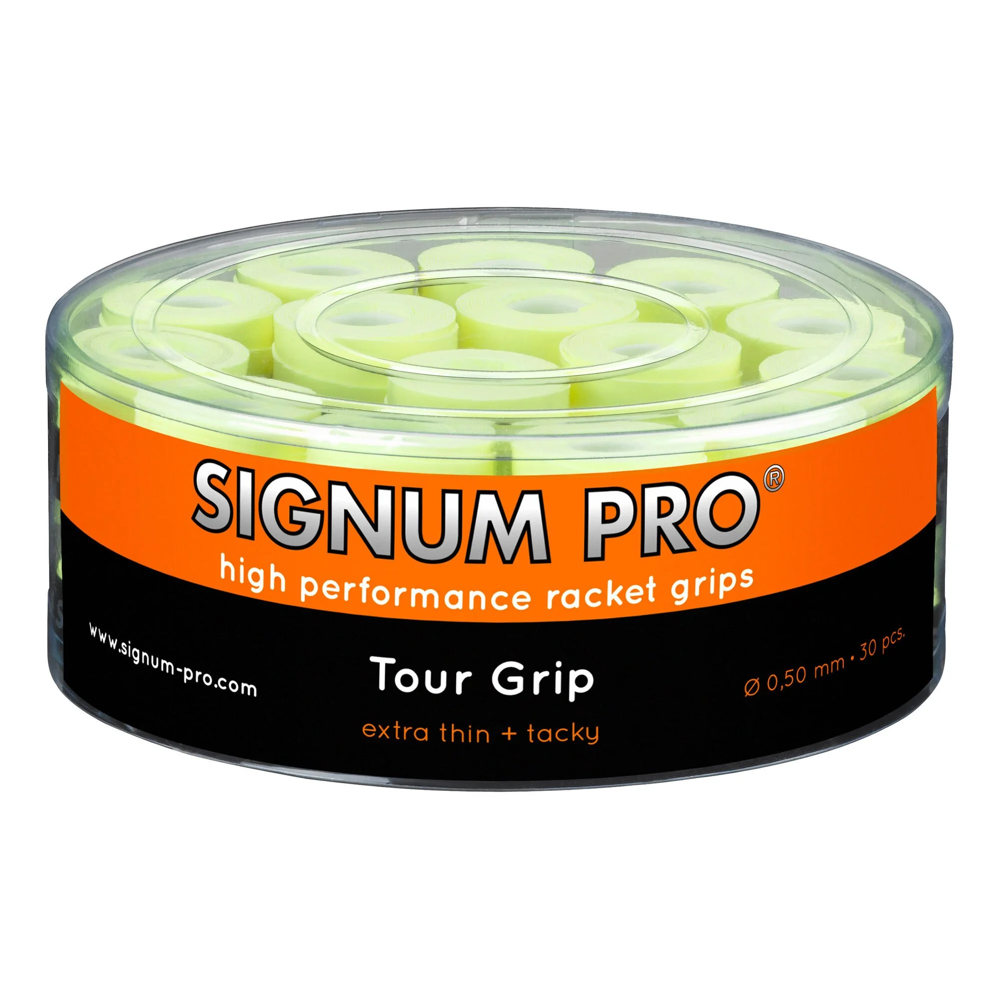 Signum Pro Tour Grip Confezione Da 30 - Giallo 1 Signum Pro Tour Grip Confezione Da 30 - Giallo