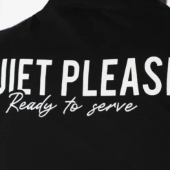 Quiet Please Ready To Serve Maglietta Uomini - Nero, Bianco -Vendite Racchette da tennis 00112000 17