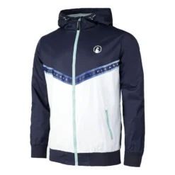 Quiet Please Tweener Rainbow Windbreaker Giacca Da Allenamento Uomini - Blu, Bianco