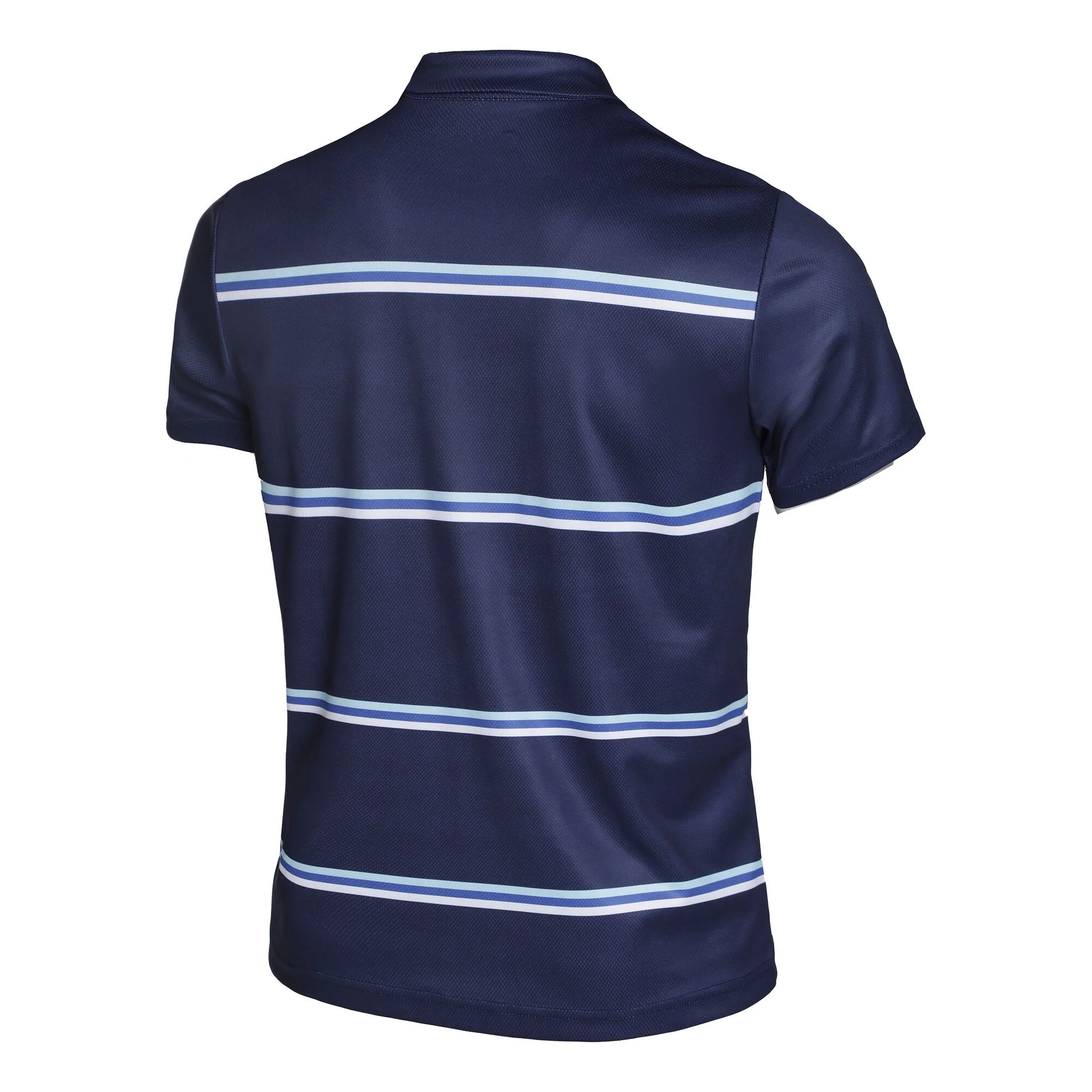 Quiet Please Ocean AOP Stripe Tournament Polo Uomini - Blu 2 Quiet Please Ocean AOP Stripe Tournament Polo Uomini - Blu - immagine 2
