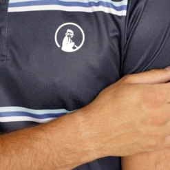 Quiet Please Ocean AOP Stripe Tournament Polo Uomini - Blu 17 Quiet Please Ocean AOP Stripe Tournament Polo Uomini - Blu -Vendite Racchette da tennis 00191000 19