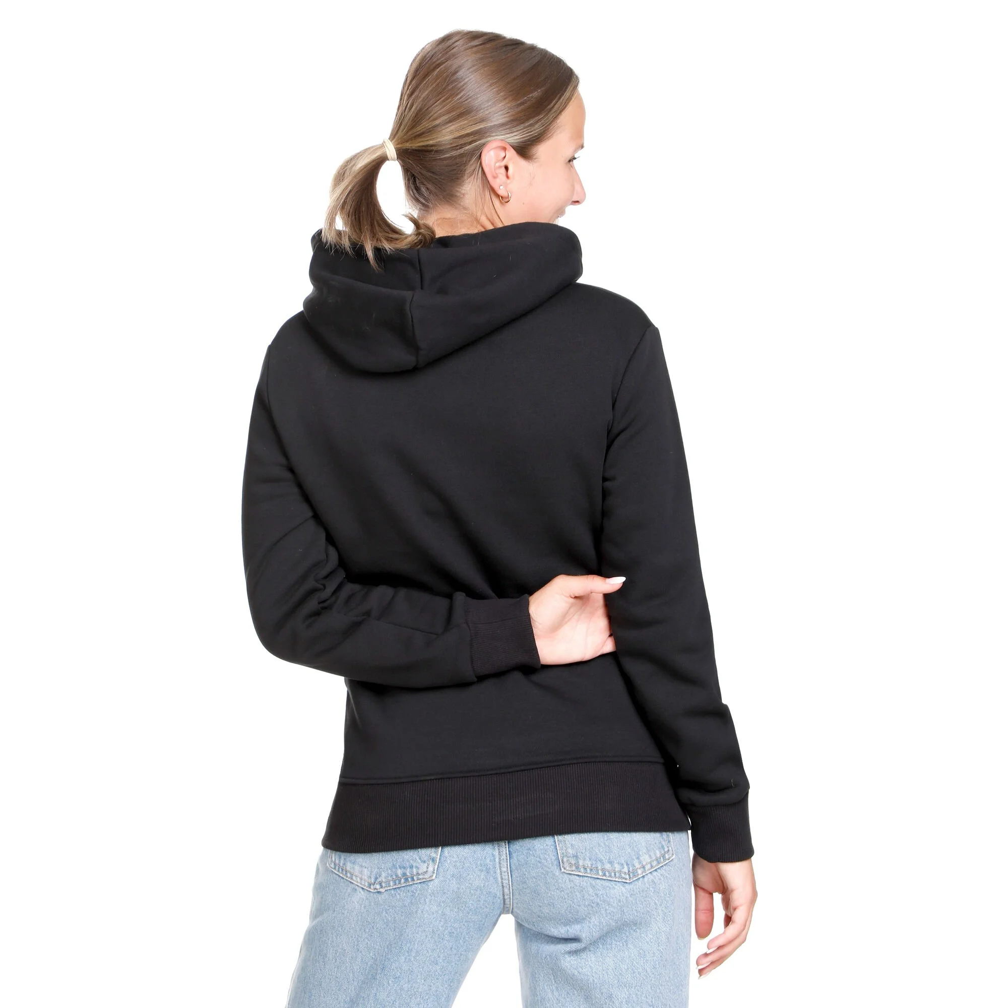 Quiet Please Camou Glitter Felpa Con Cappuccio Donna - Nero, Cachi 4 Quiet Please Camou Glitter Felpa Con Cappuccio Donna - Nero, Cachi - immagine 4