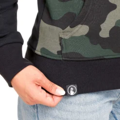 Quiet Please Camou Glitter Felpa Con Cappuccio Donna - Nero, Cachi 14 Quiet Please Camou Glitter Felpa Con Cappuccio Donna - Nero, Cachi -Vendite Racchette da tennis 00225000 0 7