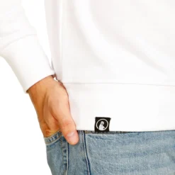 Quiet Please Baseline Felpa Uomini - Bianco, Blu -Vendite Racchette da tennis 00236000 0 7