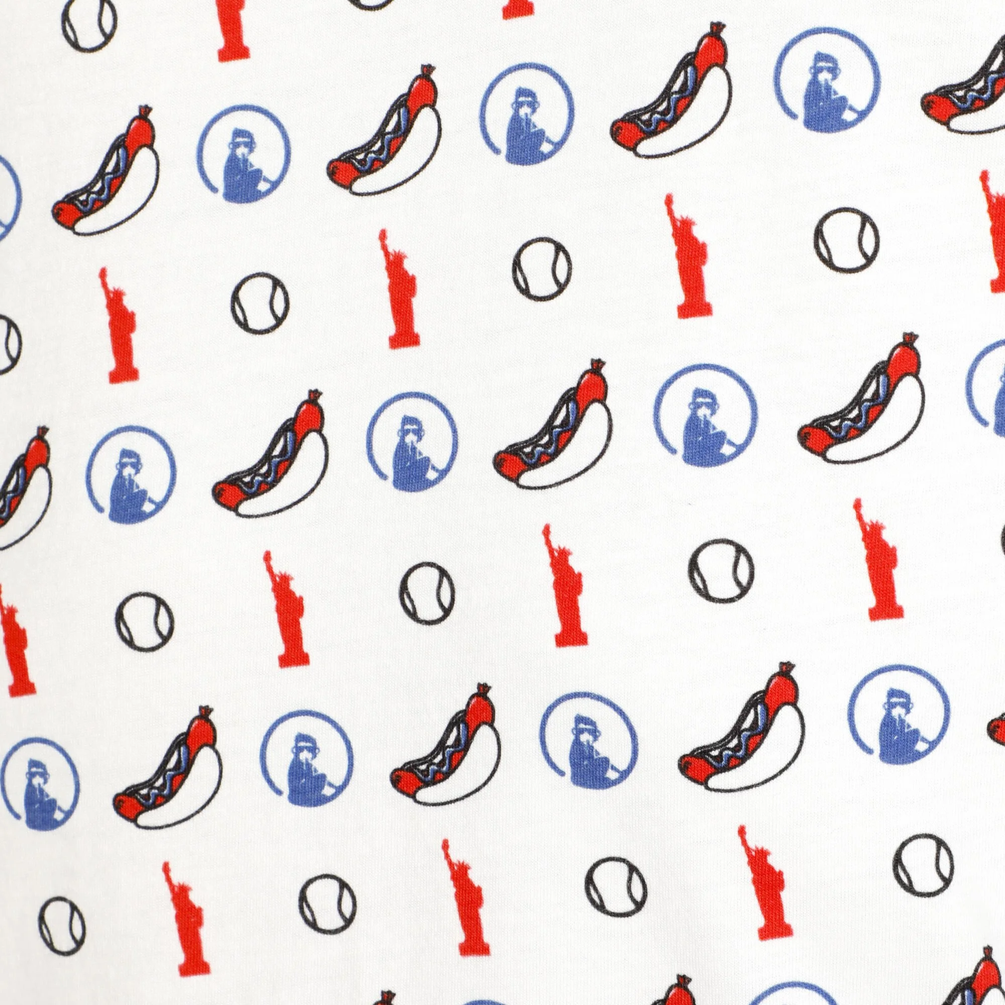 Quiet Please New York Statement Maglietta Uomini - Bianco, Multicolore 4 Quiet Please New York Statement Maglietta Uomini - Bianco, Multicolore - immagine 4