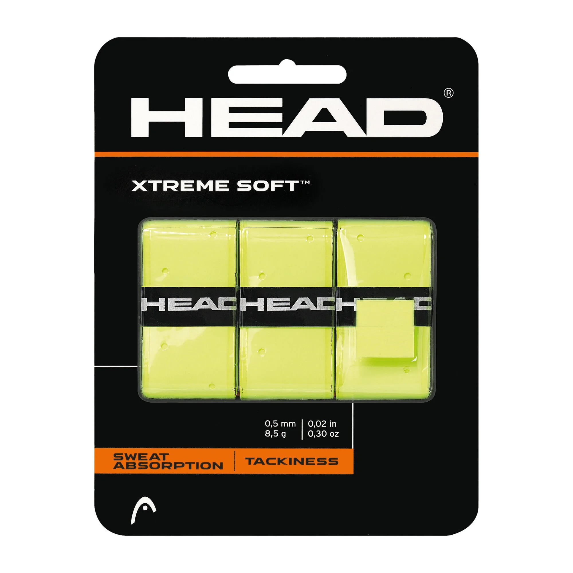 Head Xtreme Soft Confezione Da 3 - Giallo 1 Head Xtreme Soft Confezione Da 3 - Giallo