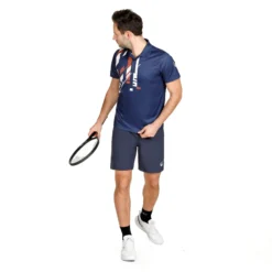 Quiet Please Retro Tournament Polo Uomini - Blu Scuro, Multicolore 11 Quiet Please Retro Tournament Polo Uomini - Blu Scuro, Multicolore -Vendite Racchette da tennis 00264000 13