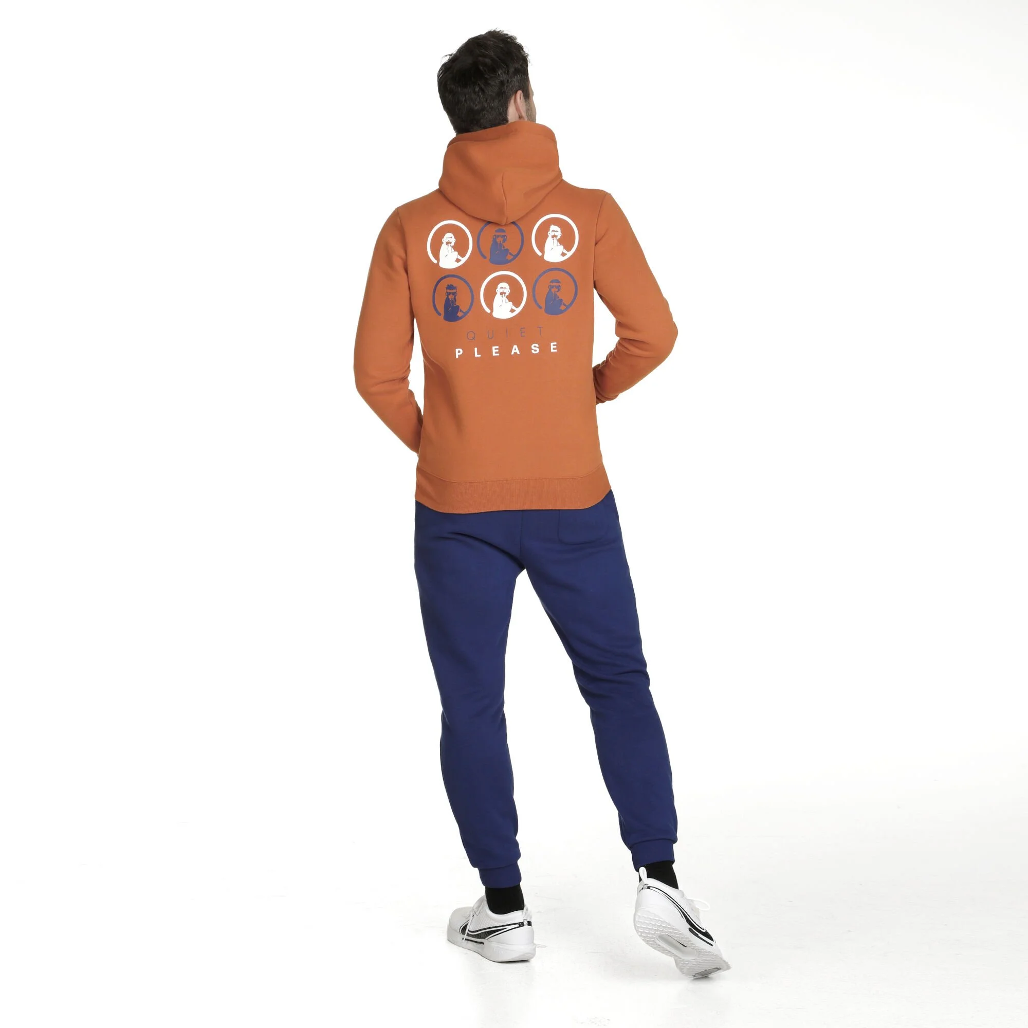 Quiet Please Retro Monkey Felpa Uomini - Arancione, Multicolore 8 Quiet Please Retro Monkey Felpa Uomini - Arancione, Multicolore - immagine 8