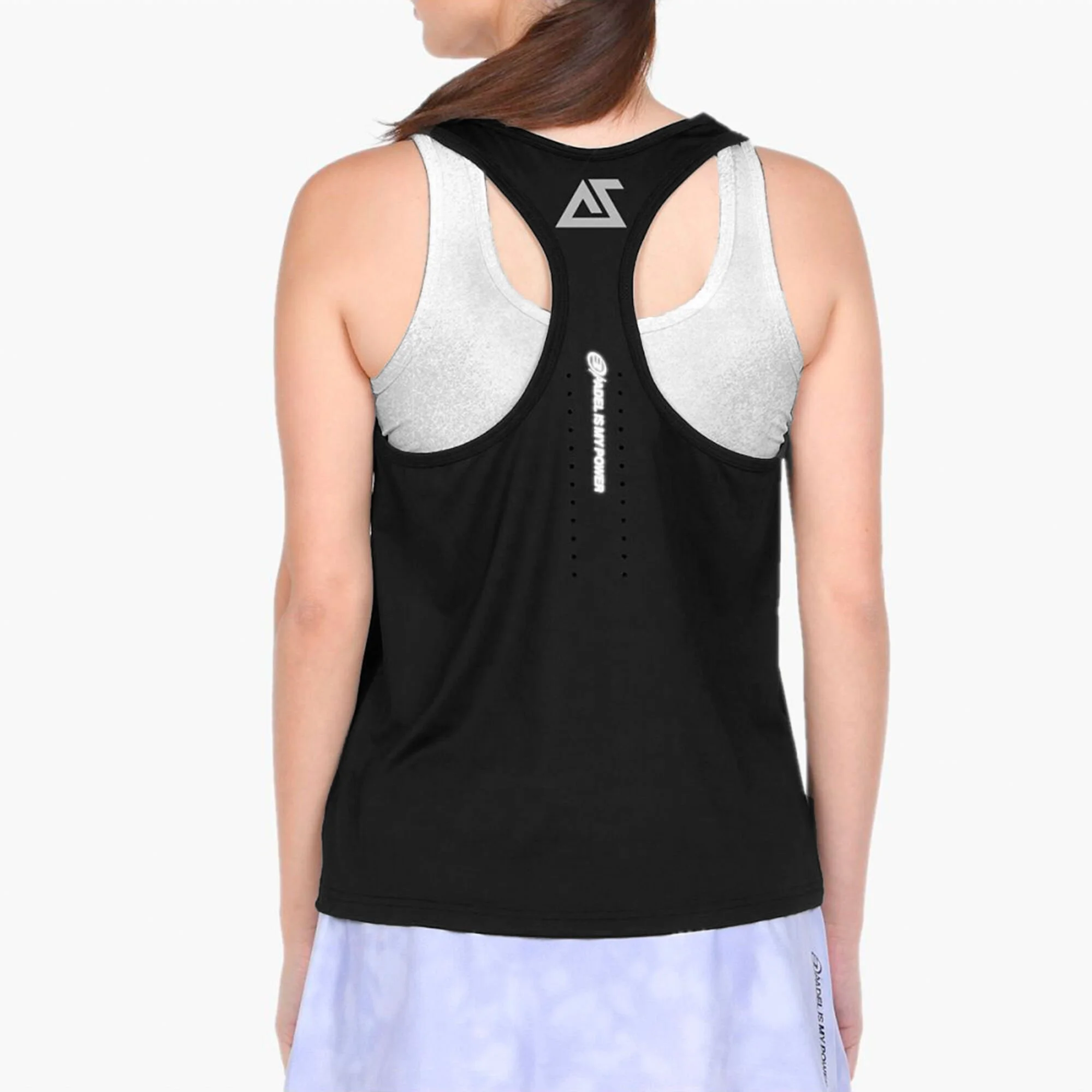 BULLPADEL Erase Canottiera Donna - Nero 8 BULLPADEL Erase Canottiera Donna - Nero - immagine 8