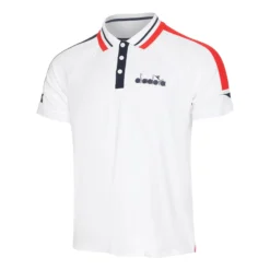 Diadora Icon Polo Uomini - Bianco, Multicolore