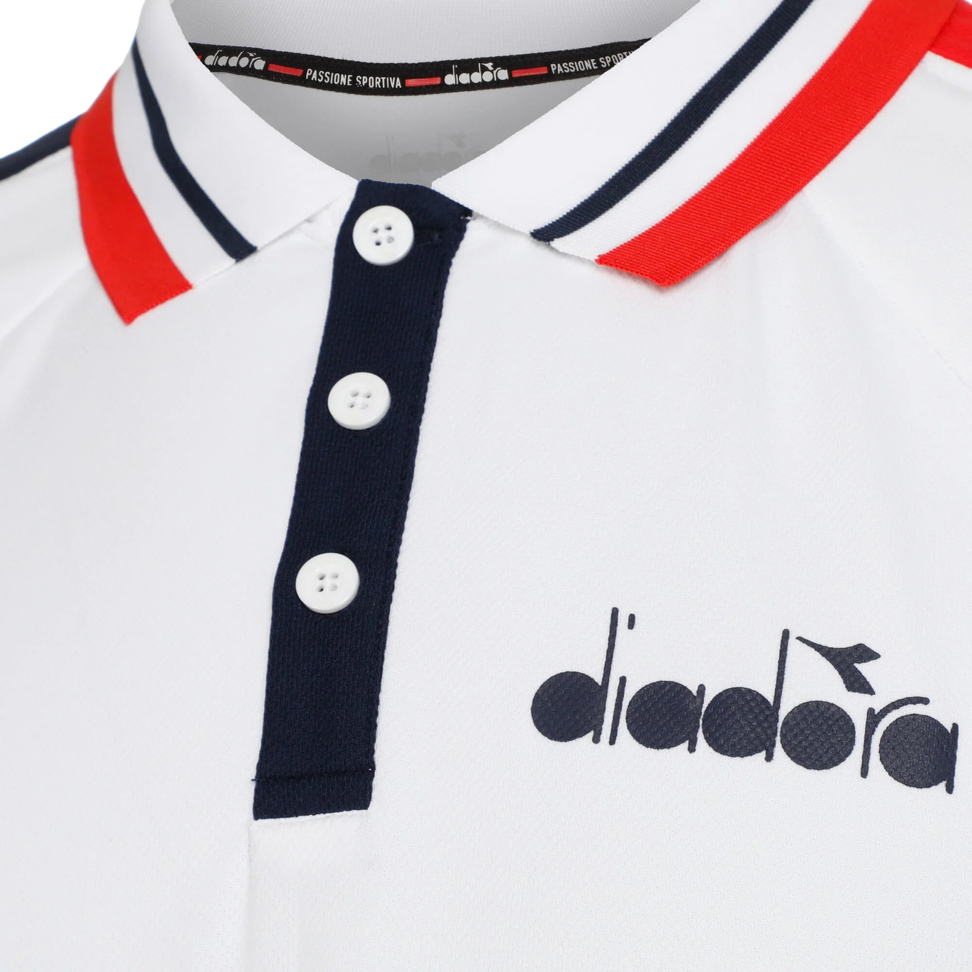 Diadora Icon Polo Uomini - Bianco, Multicolore 3 Diadora Icon Polo Uomini - Bianco, Multicolore - immagine 3