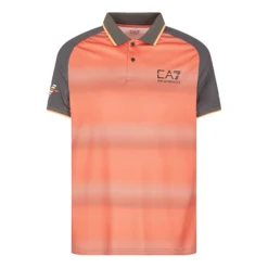 EA7 Polo Uomini - Rosso, Nero