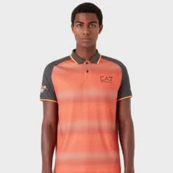 EA7 Polo Uomini - Rosso, Nero -Vendite Racchette da tennis 00470000 13