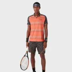 EA7 Pantaloncini Uomini - Antracite, Arancione -Vendite Racchette da tennis 00472000 15