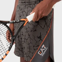 EA7 Pantaloncini Uomini - Antracite, Arancione -Vendite Racchette da tennis 00472000 16