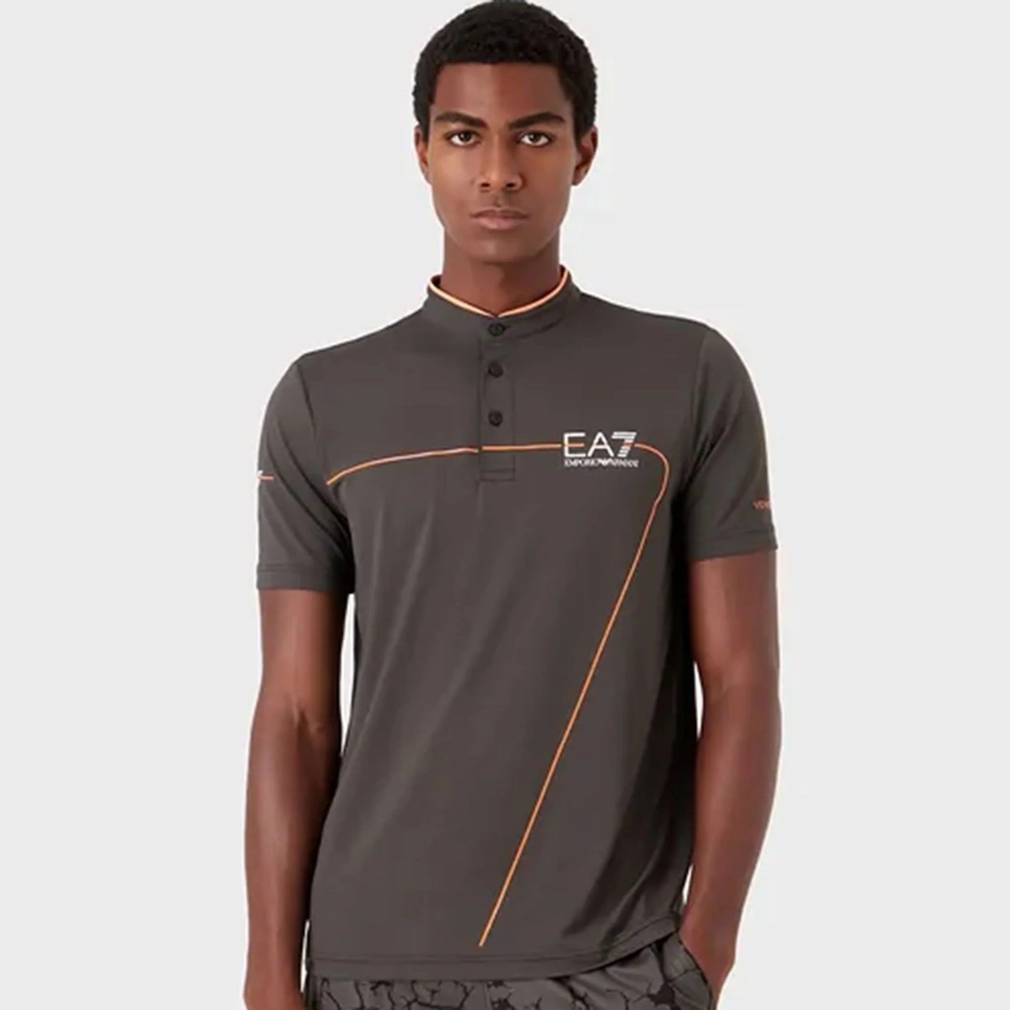 EA7 Felpa Uomini - Antracite, Arancione 3 EA7 Felpa Uomini - Antracite, Arancione - immagine 3