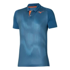 Mizuno Shadow Polo Uomini - Blu, Arancione