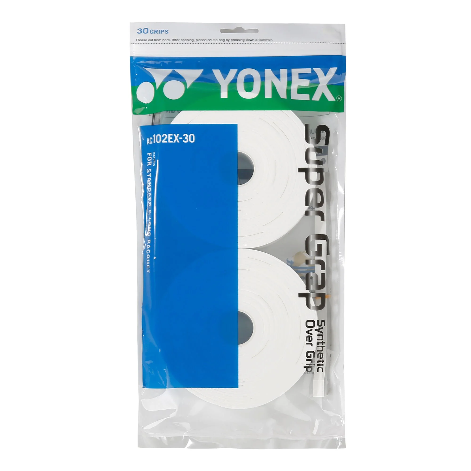 YONEX Super Grap Confezione Da 30 - Bianco 1 YONEX Super Grap Confezione Da 30 - Bianco