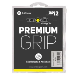 Tennis-Point Premium Grip Confezione Da 12 - Bianco