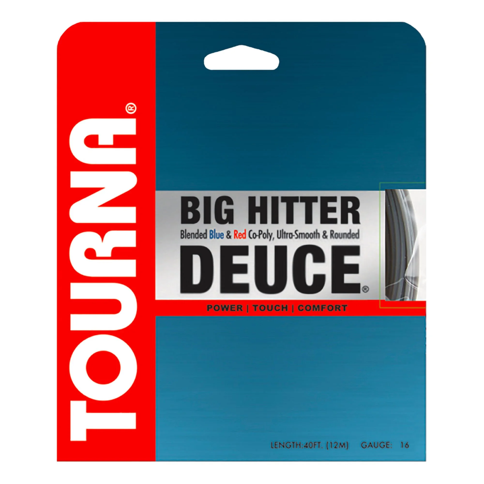 Tourna Big Hitter Deuce Set Di Corde 12m - Blu, Rosso 1 Tourna Big Hitter Deuce Set Di Corde 12m - Blu, Rosso