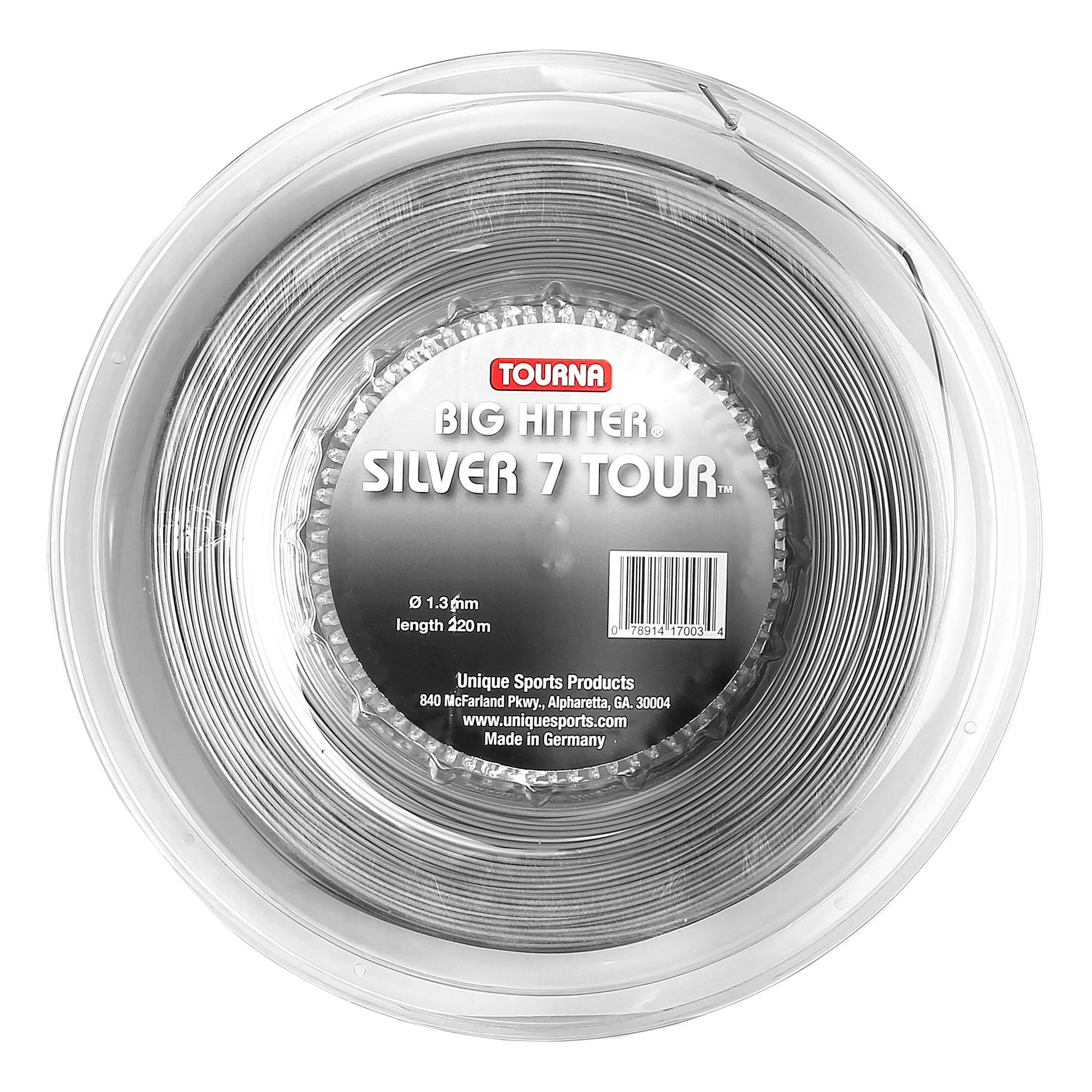 Tourna Silver7 Tour Rotolo Di Corde 220m - Argento 1 Tourna Silver7 Tour Rotolo Di Corde 220m - Argento