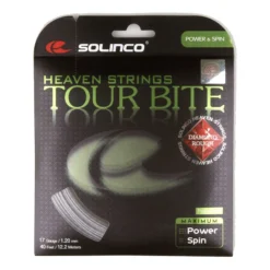 Solinco Tour Bite Diamond Rough Set Di Corde 12,2m - Argento